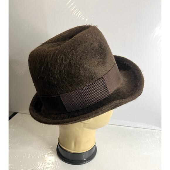 Helen Kaminski Australia Hat Mocha 100% Rabbit Fur Felt Woman's One Size Trilby - Picture 4 of 16